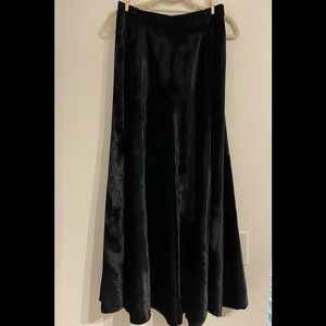 Double D Ranch Black Velvet Skirt